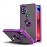 Wholesale Tuff Slim Armor Hybrid Ring Stand Case for Motorola Moto G Stylus 5G 2021 (Purple)